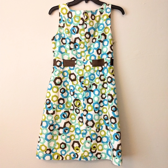 5/$30 Kim Rogers Signature Dress w Hexagon Design - Picture 4 of 6